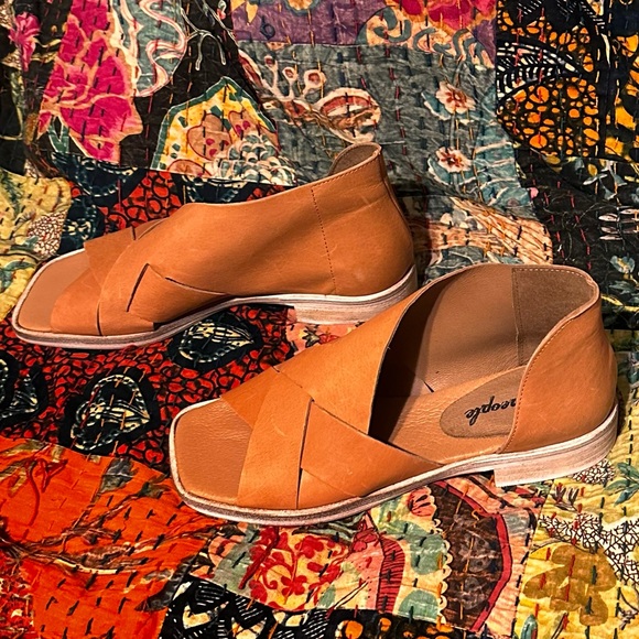 Free People Sun Valley Sandal - Leather- Size 7/37.5 - Picture 2 of 4